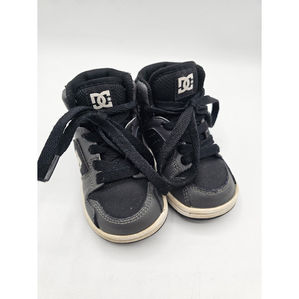 DC Spark High RS Sneakers Toddler Size 6 Gray Black Unisex High Top Shoes